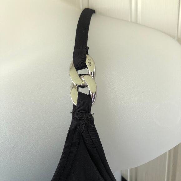 MICHAEL KORS Retail $152 Black Layered Tankini Bikini Bottom 2 Piece Size Small - Picture 3 of 8